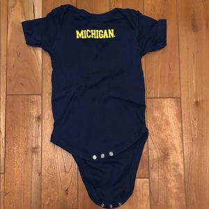 Rabbit Skins One Pieces - GUC Michigan Onesie Rabbit Skins One Pieces - GUC Michigan Onesie